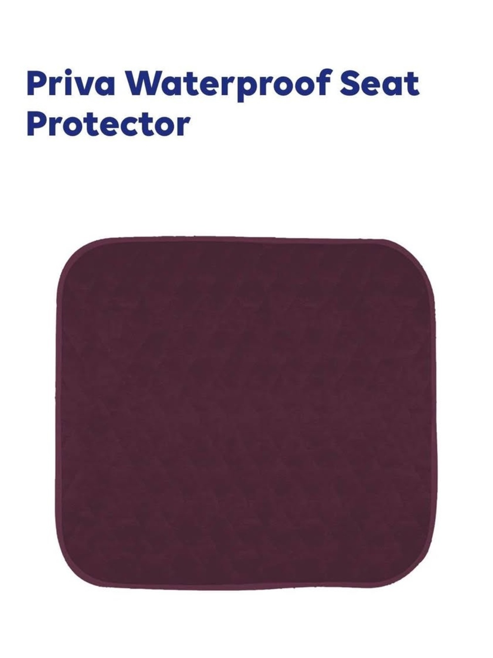 Priva Waterproof Seat Protector